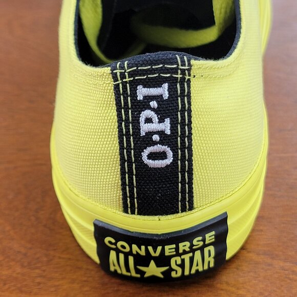 Converse X OPI CTAS Ox Canvas 165660C Zinc Yellow  Size 7NWB - Picture 8 of 10